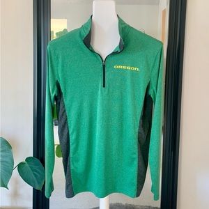 Oregon Ducks Green & Gray Long Sleeve DriFit Shirt